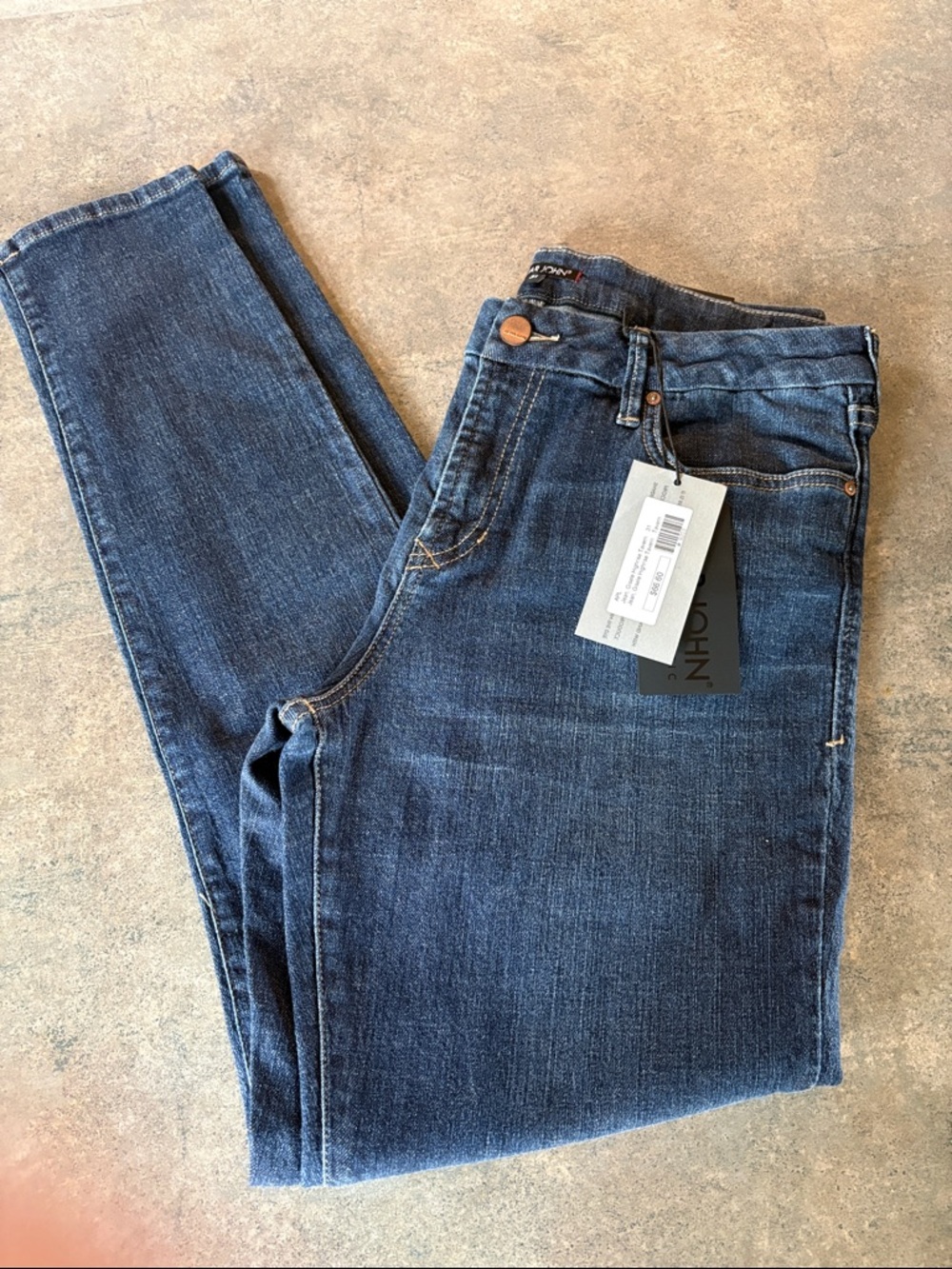 Dear John Gisele Tavern Highrise Women's Dark Blue Skinny Jeans sz 31